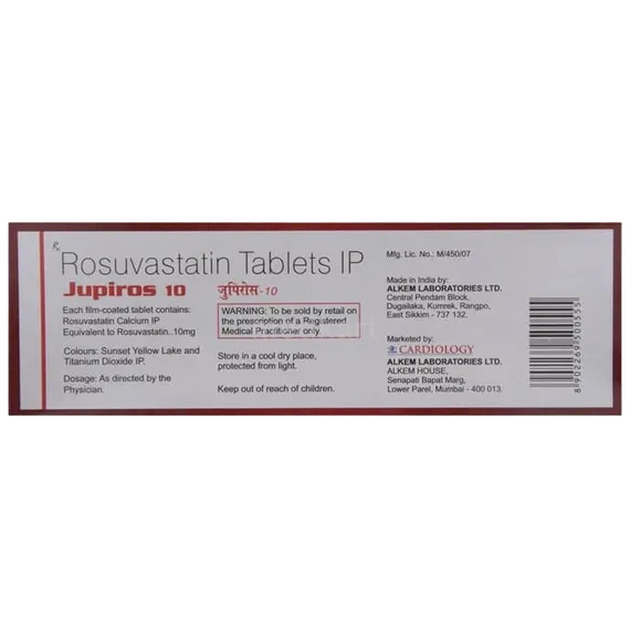 jupiros 10mg tablet 15's